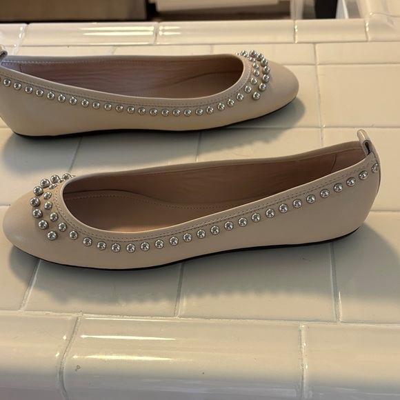 Tod's Cream Studded Women's Loafers - Picture 4 of 10